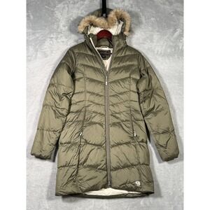 Mountain Hardwear Coat Womens XS Down Parka Faux Fur Hood Winter‎ Warm Jacket